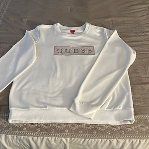 Cream color sweat shirt from G by guess.